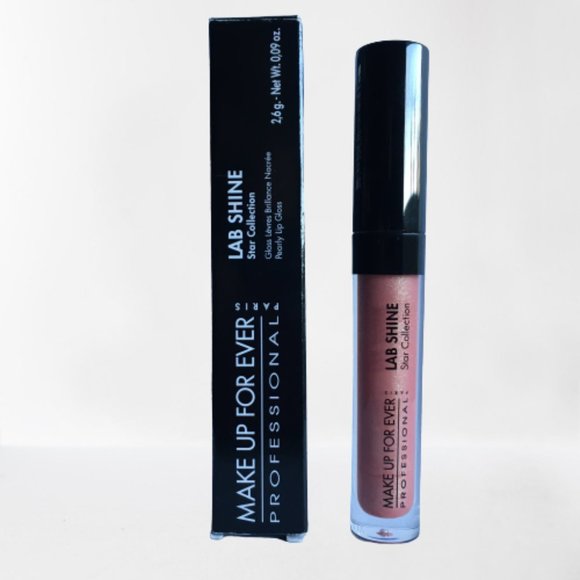 MAKE UP FOR EVER Lab Shine Lip Gloss - S4 (Pearly Pink Beige) - Picture 1 of 2